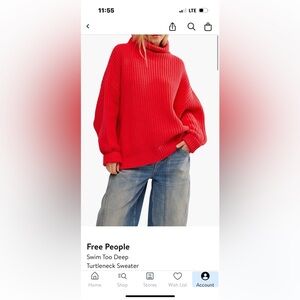 Free People Swim Too Deep sweater - size XS Rare